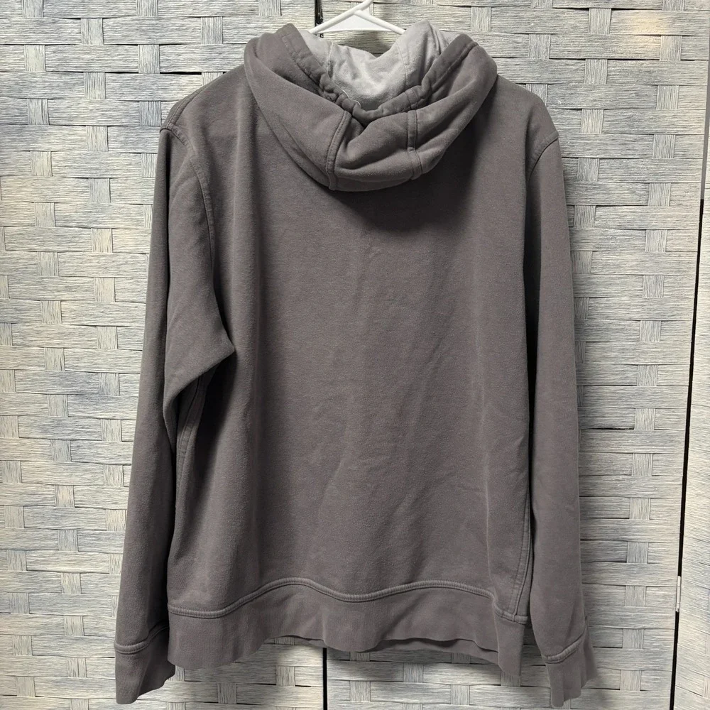 The North Face Gray Hoodie Pullover Mens M Logo Graphic‎ Hooded Sweatshirt